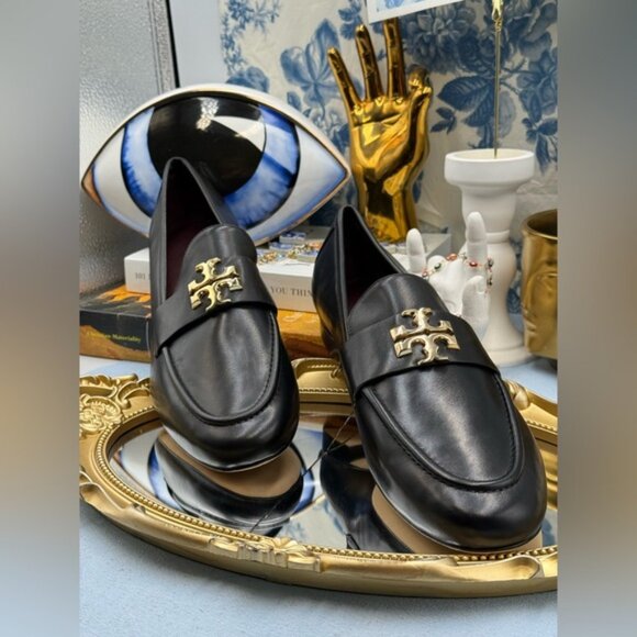 🆕 TORY BURCH 🧿 NWOB Eleanor Loafer, Perfect Black - Sz 7.5 - Picture 5 of 15